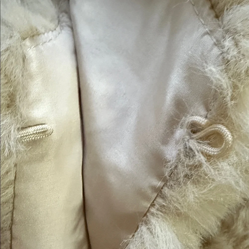 Zara Girls Beige Faux Fur Vest Size 11/12